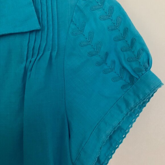 Linen smocked shirt - Picture 5 of 9